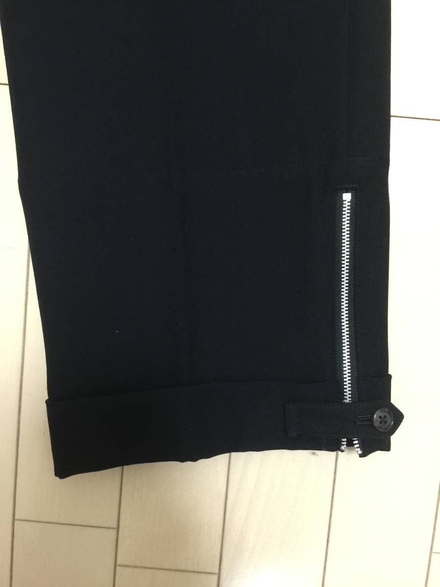 YohjiYamamoto ヨウジヤマモト 裾ジッパー黒パンツ 未使用 6（稀少サイズ） レア_画像7