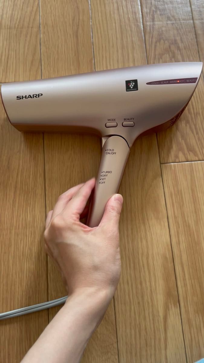 【ジャンク品】 シャープ ドライヤー IB-JP9-N シェルピンクゴールド