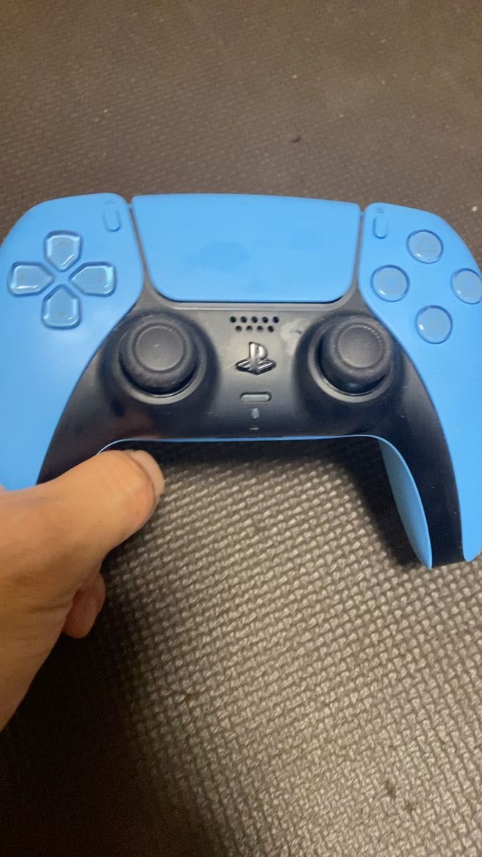 PS5 DualSense ワイヤレスコントローラー ブルー充電ケーブル付き