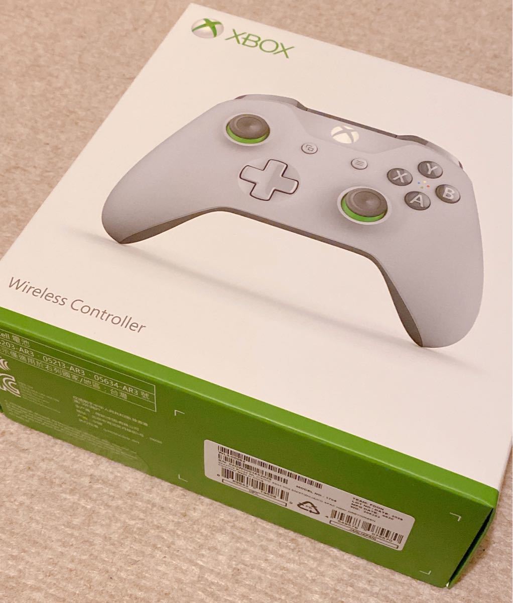 【新品】Xbox One ワイヤレスコントローラー グレー/グリーン