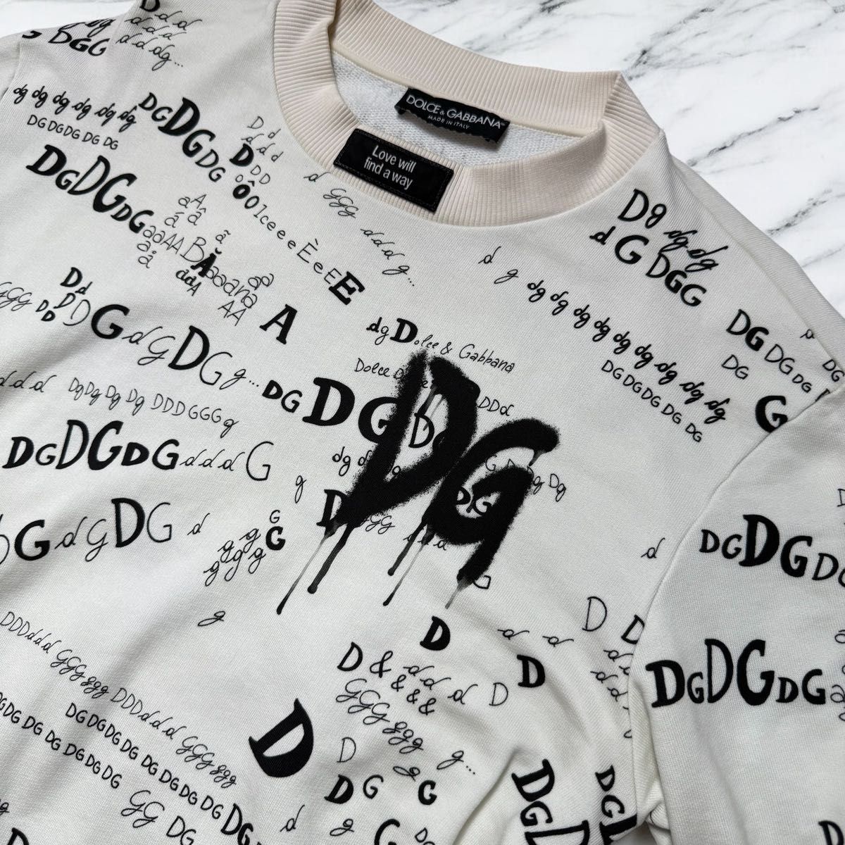 DOLCE & GABBANA ホワイト トレーナー ロゴプリント DOLCE & GABBANA ホワイト トレーナー ロゴプリント|Yahoo