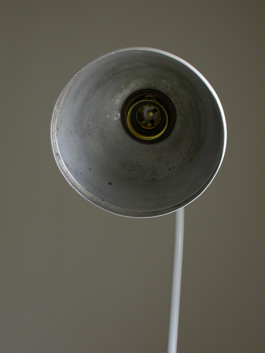 Midgard 113 D.R.G.M clamp type arm lamp / Germany industry series lighting bow house Vintage 