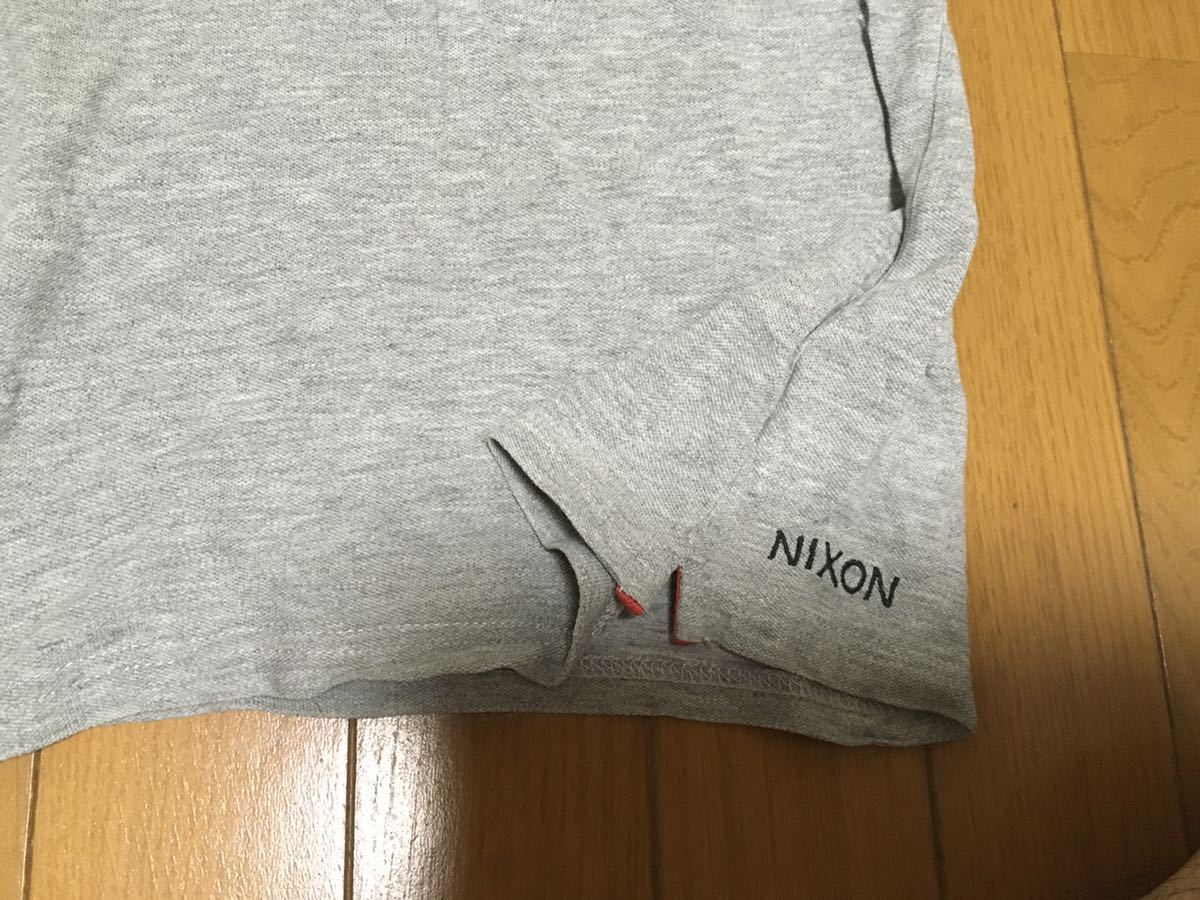  Nixon NIXON polo-shirt with short sleeves gray black grey black color S