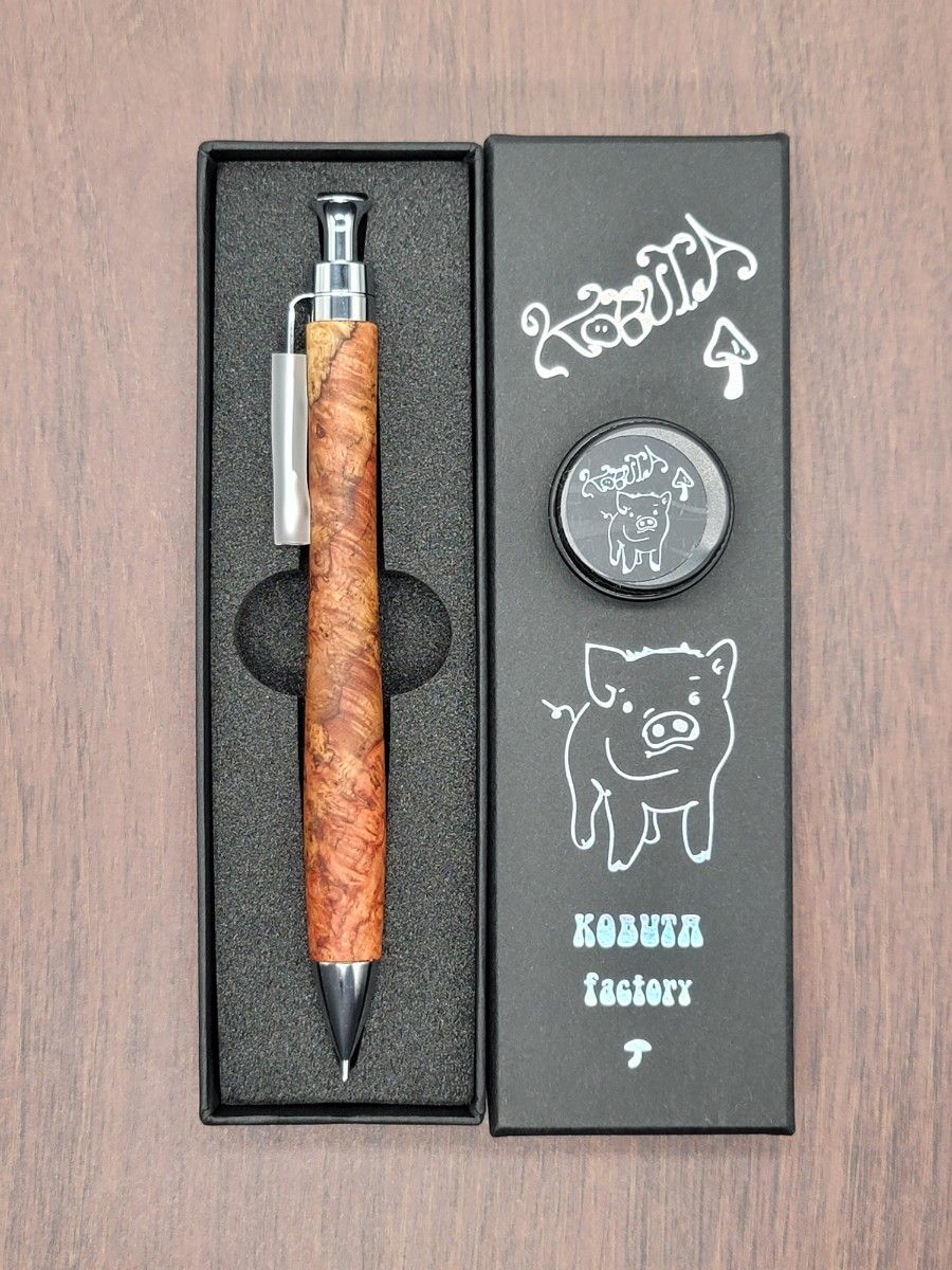こぶた工房のシャープペンシル ブラックオリーブ瘤 極上 新品 こぶた工房 極上花梨瘤 シャープペンシル0 5|Yahoo!フリマ