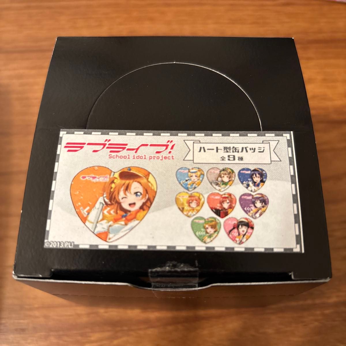 ラブライブ! ハート型 缶バッジ BOX 東京駅一番街 ラブライブ 東京駅 一番街 20周年 μ's ハート缶バッジ