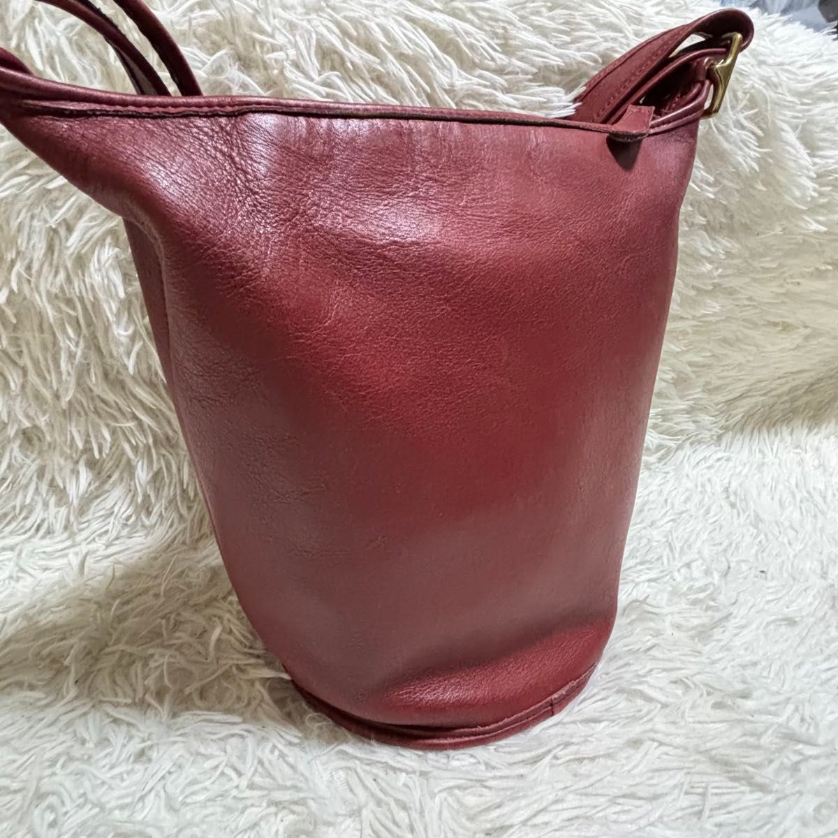 COACH オールドコーチ ショルダーバッグ バケツ型 オールレザー ボルドー COACH オールドコーチ ショルダーバッグ バケツ型 オールレザー