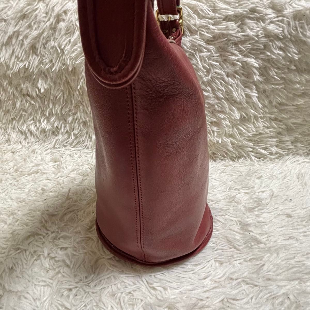 COACH オールドコーチ ショルダーバッグ バケツ型 オールレザー ボルドー COACH オールドコーチ ショルダーバッグ バケツ型 オールレザー