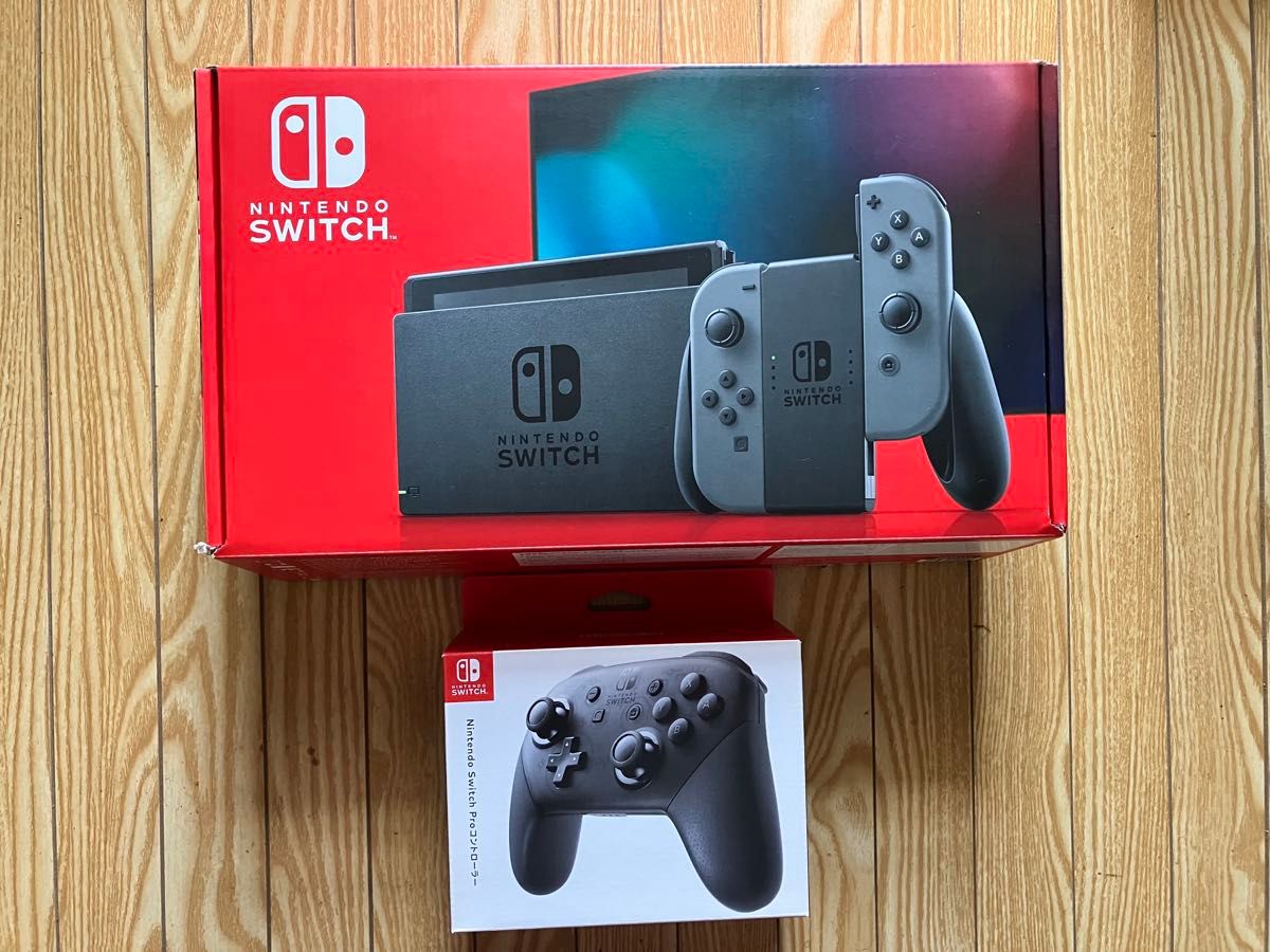 【※不足品有】Nintendo Switch 本体+ Proコントローラーセット 不足品有】Nintendo Switch 本体+ Proコントローラーセット