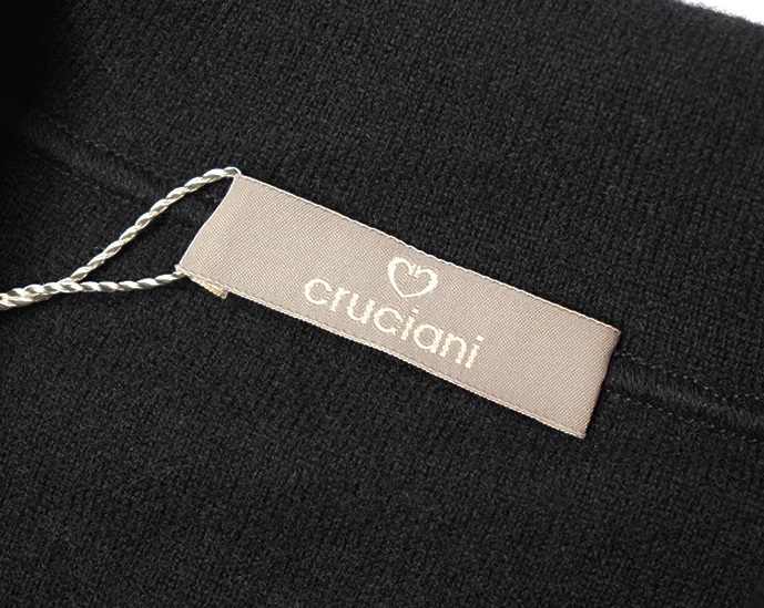  new goods 19.9 ten thousand [CRUCIANIkru Cheer -ni] made in Italy / soft moist . feeling / finest quality 100% double breast cashmere knitted jacket 50/L-XL corresponding /E560