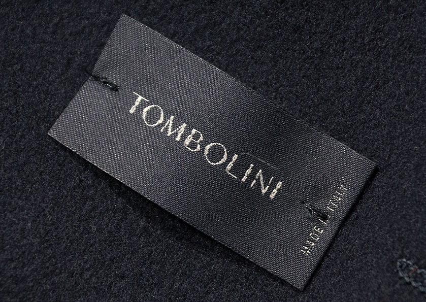 新品16万【TOMBOLINI】トンボリーニ/伊製/極上カシミア混合ウールの贅沢な素材感/レザーバックベルト付2Bチェスターコート52/XL相当/D3207_画像8