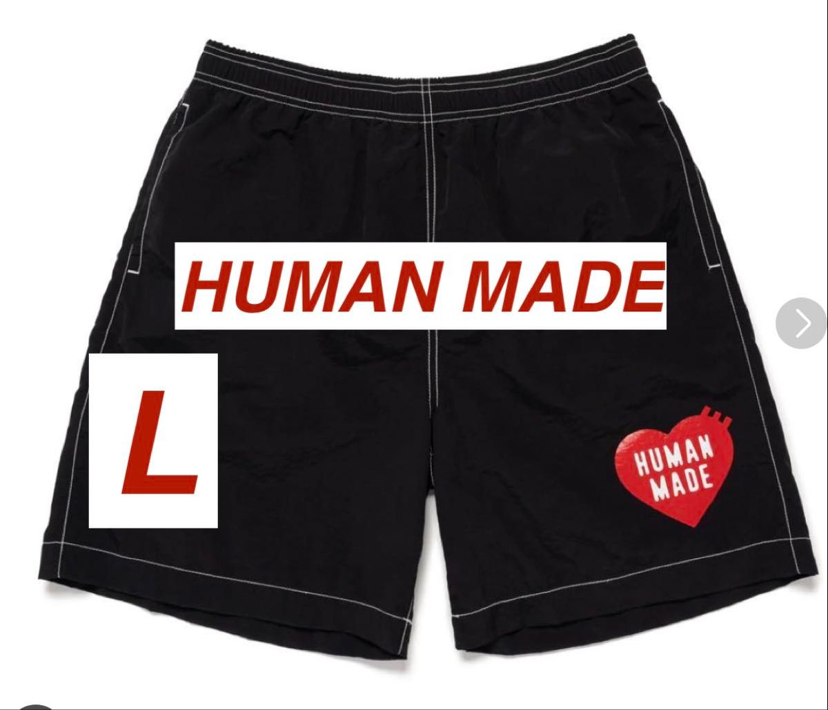 HUMAN MADE Swim Shors★ヒューマンメイド ハーフ パンツ ブラック human made swim shorts ヒューマンメイド L|Yahoo