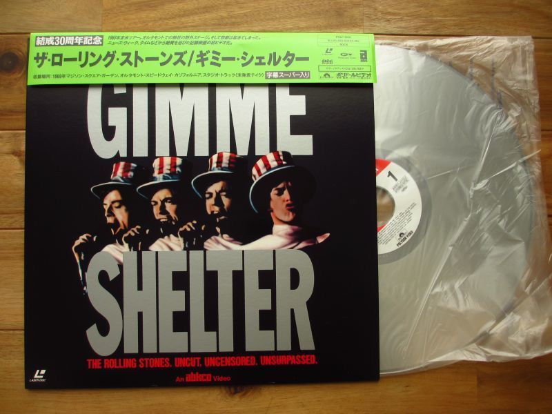 レーザーディスク　The Rolling Stones / ザ・ローリング・ストーンズ / Gimme Shelter / 被せ帯付_画像1