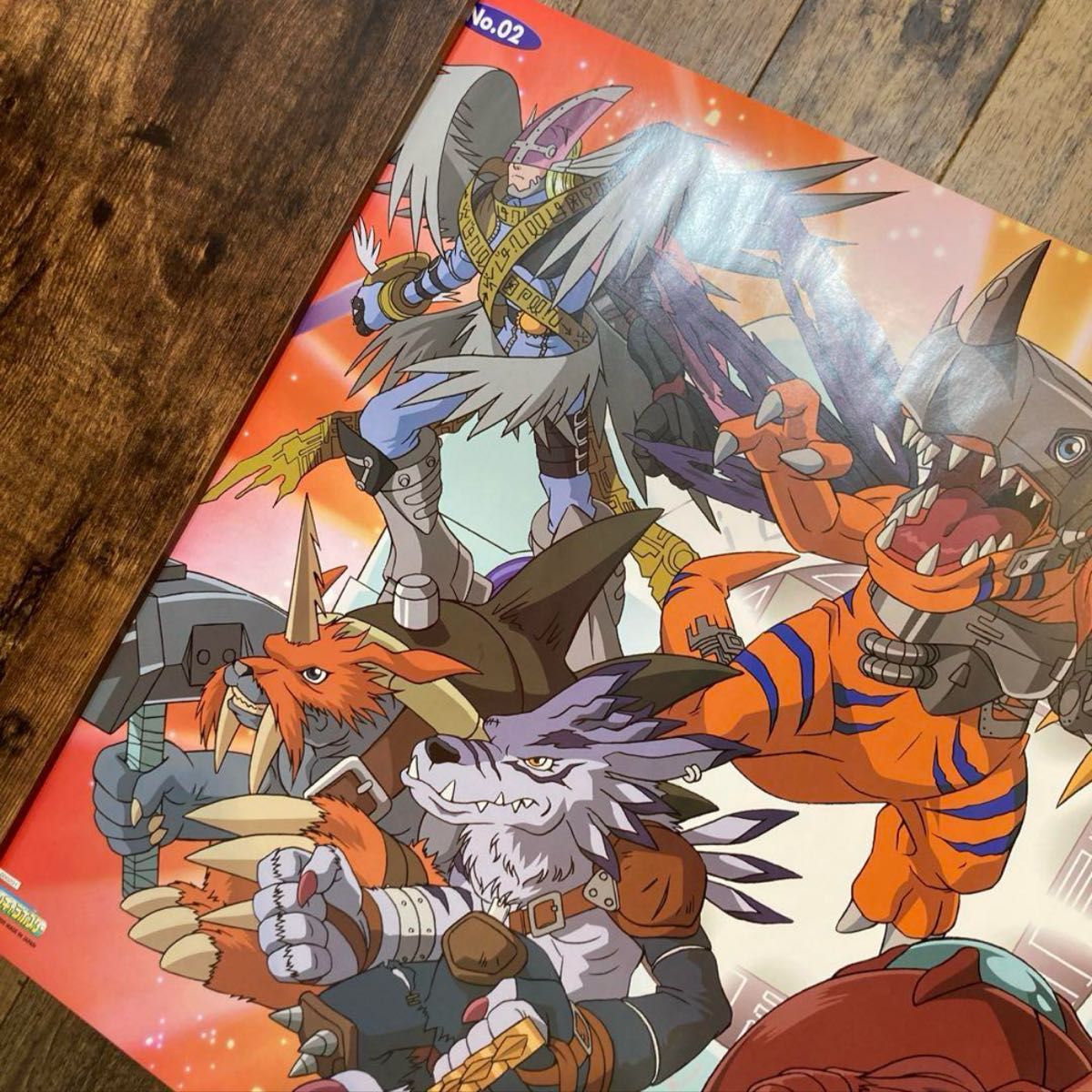 デジモンアドベンチャー バンプレキャラポスター ジャンボ 第2弾 バンプレスト 当時品 レア物 デジモンアドベンチャー バンプレキャラポスター