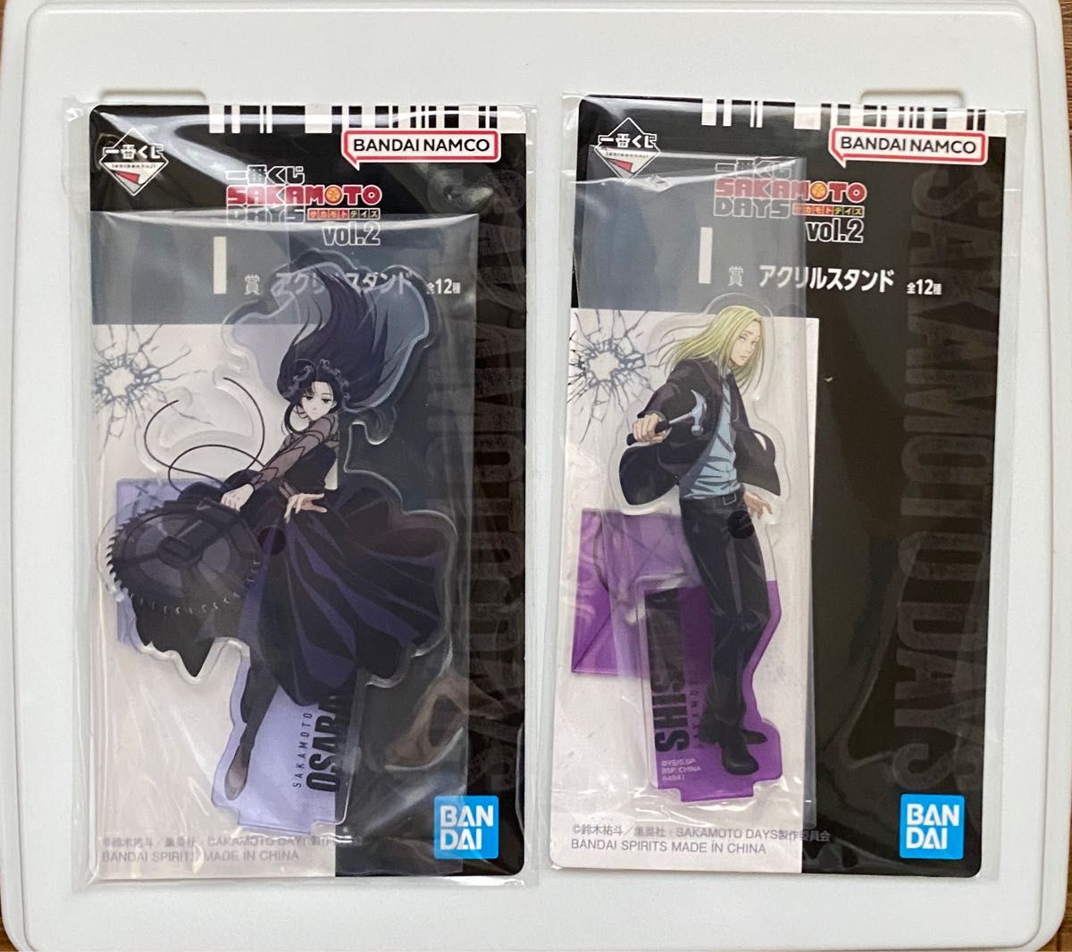 新品未開封 一番くじ サカモトデイズ 神々廻 フィギュア アクリルスタンド 一番くじ SAKAMOTO DAYS vol 2 I賞 アクリルスタンド 2個 神々廻