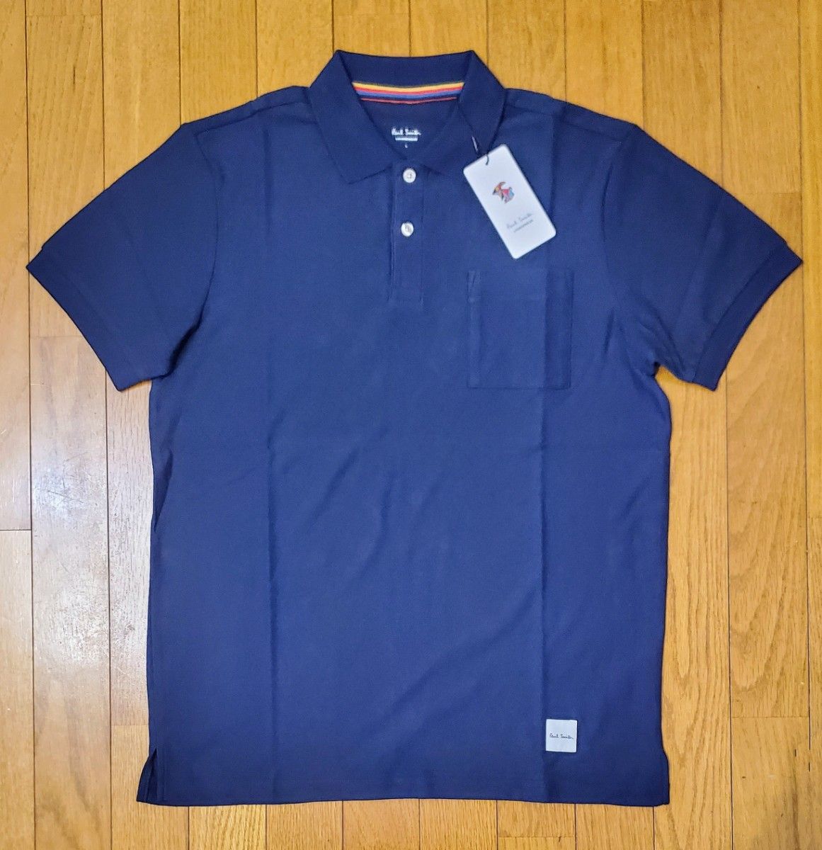 新品☆Paul Smith ロゴ マルチ ポロシャツ☆ブルー☆Lサイズ ポールスミス 新品 メンズ ポロシャツ(パイル/ネイビーL)|Yahoo