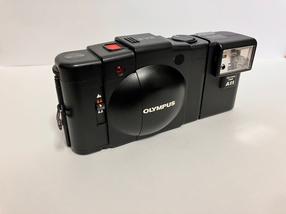 美品 OLYMPUS XA2 A11 セット コンパクトフィルムカメラ OLYMPUS XA2コンパクトフィルムカメラ A11付属 ジャンク品