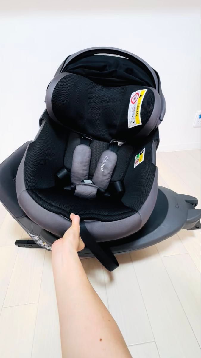 THE S plus ISOFIX エッグショック ZB-750 グレー Combi コンビ チャイルドシート ベビーシート