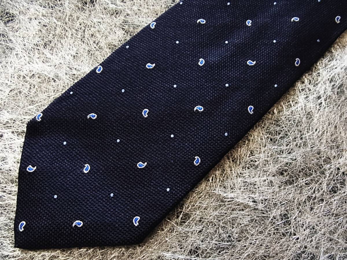 CH0565良品【刺繍・ペイズリー】 スーツカンパニー「ＴＨＥ ＳＵＩＴ ＣＯＭＰＡＮＹ」ネクタイ【人気の細ナロータイ】_画像1