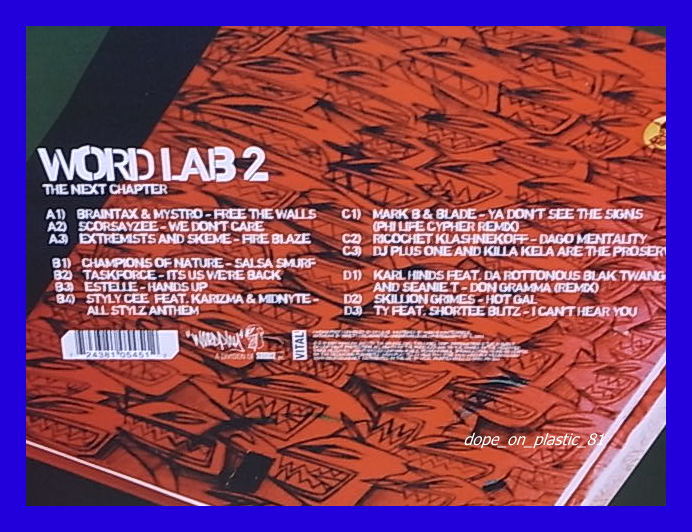 アングラ V.A. / Word Lab 2/Mark B & Blade/Karl Hinds/TY/Champions Of Nature/UK Original/5点以上で送料無料、10点以上で10%割引!!/2LP_画像2