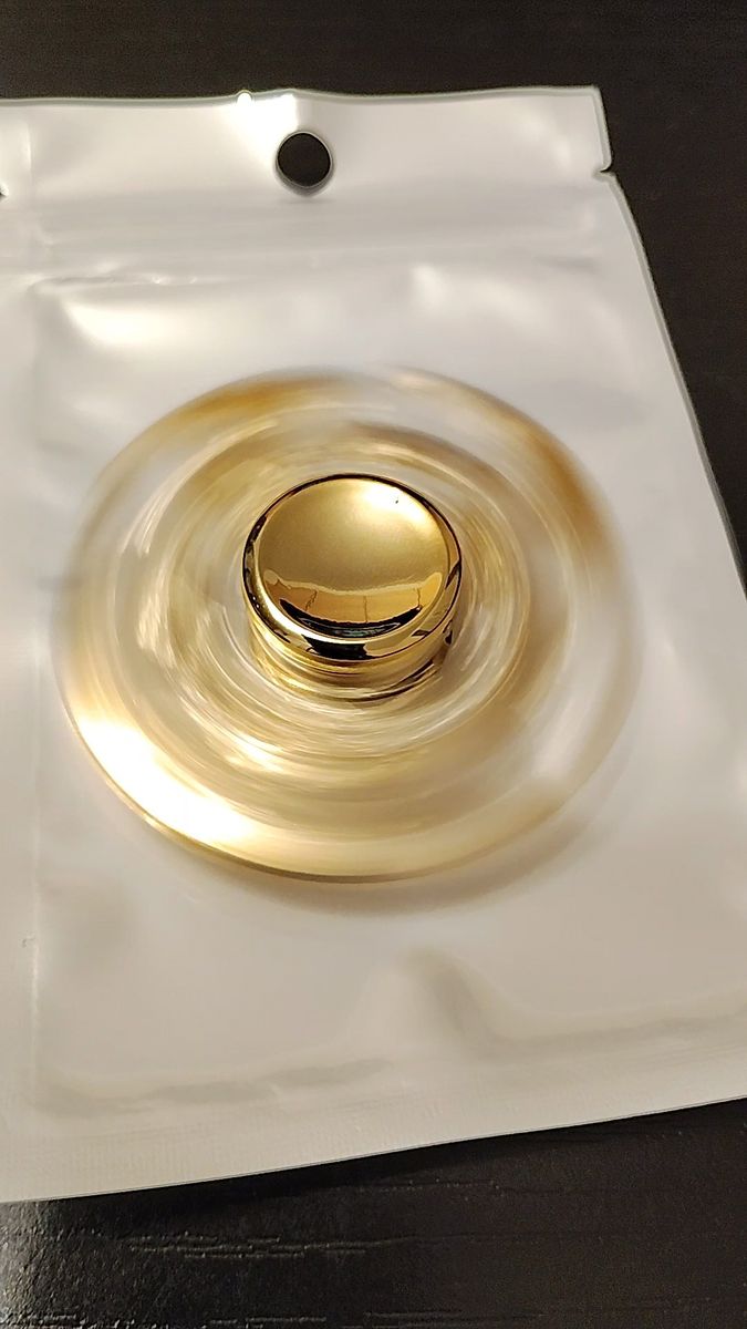ハンドスピナー金属製 ゴールド