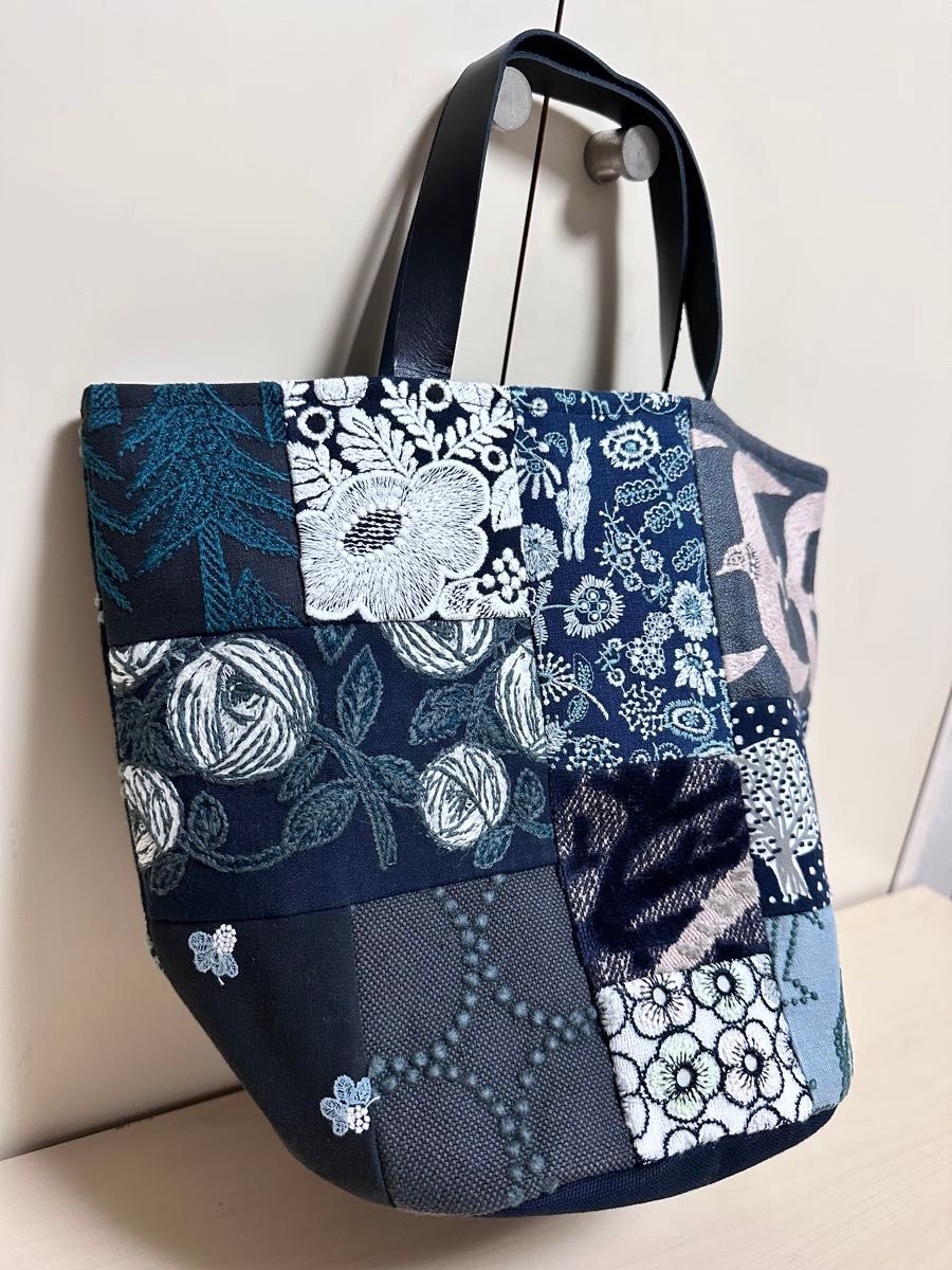 ミナペルホネン ハンドメイド バッグ ⑧ミナペルホネン ハンドメイドバッグ(ミナの欠けらパッチ