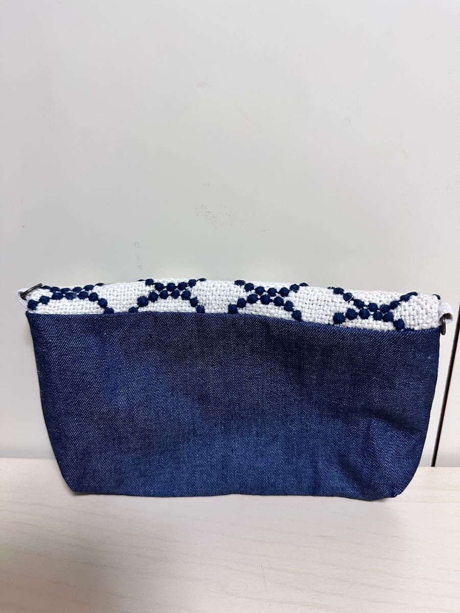 【新品未使用】ハンドメイド・ミナペルホネン*お財布ショルダーバッグ ⑬ミナペルホネン ハンドメイド財布ショルダー(ショルダー無し