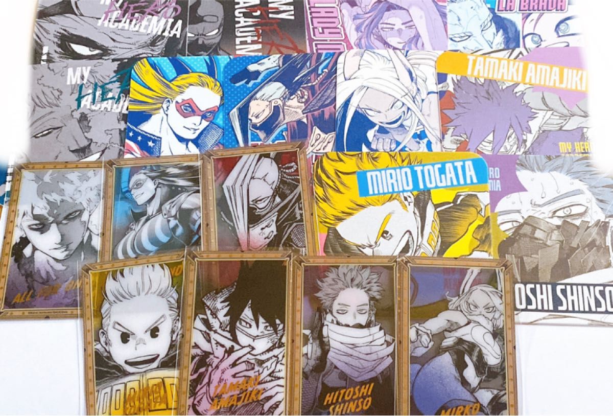 僕のヒーローアカデミア　ヒロアカ　原画展　名刺カード　コースター　クリアカード 僕のヒーローアカデミア ヒロアカ 原画展 名刺カード コースター