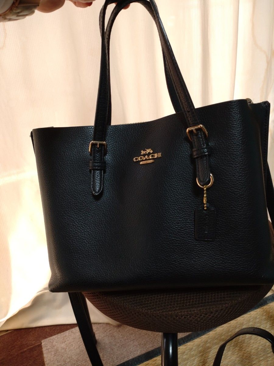 COACH ブラックレザー 2wayハンドバッグ 33735 LIBLK COACH 2wayバッグ ブラック レザー|Yahoo!フリマ(旧PayPayフリマ)