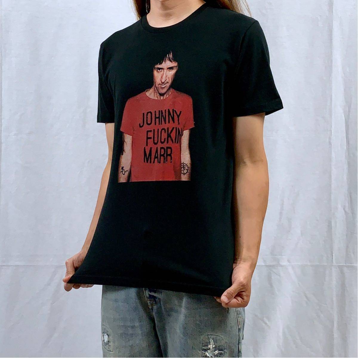 新品 ザ スミス ジョニーマー オルタナティヴ UK ロック ブリットポップ 黒 Tシャツ S M L XL ビッグ オーバー サイズ XXL～5XL ロンT 対応_画像1