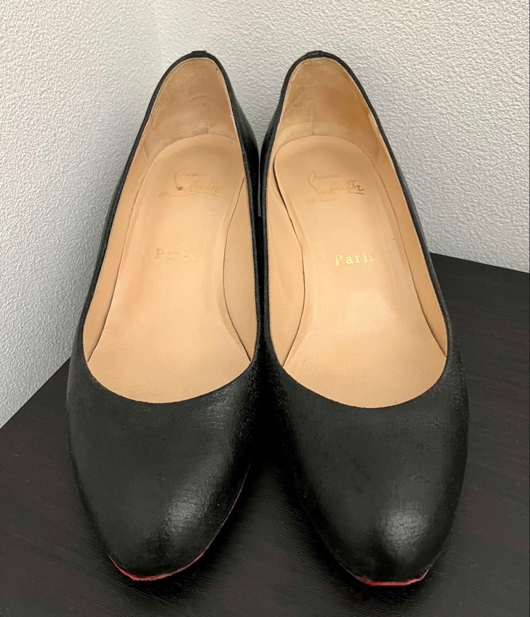極美品⭐︎クリスチャンルブタン⭐︎パンプス⭐︎ブラック系◻️37 クリスチャンルブタン ブラック パンプス 37 1/2(24CM)|Yahoo