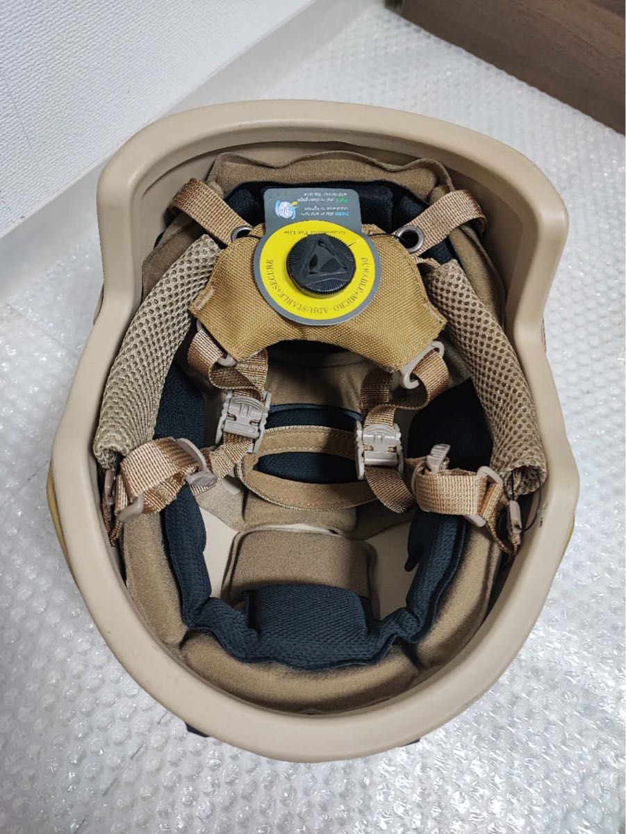 NIJ IIIA レベル3A 防弾ヘルメット TAN 55~62cm 新品未使用 NIJ-IIIA レベル3A Ops-Core Fast 防弾ヘルメット CB TAN team