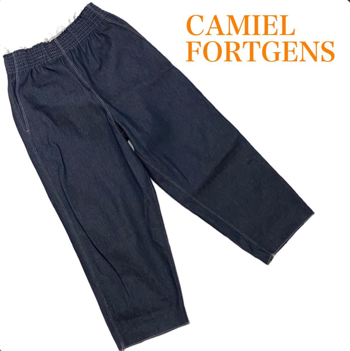 [ new goods ] prompt decision * CAMIEL FORTGENS(kami L four tohens) * wide Denim pants Easy pants Street skate relax 1LDK