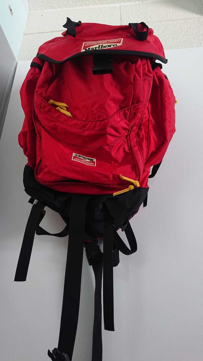 '90年代 レア　非売品 Marlboro 約52L 2WAY 大型バックパック ADVENTURE TEAM マルボロ ナップサック デイパック リュックサック