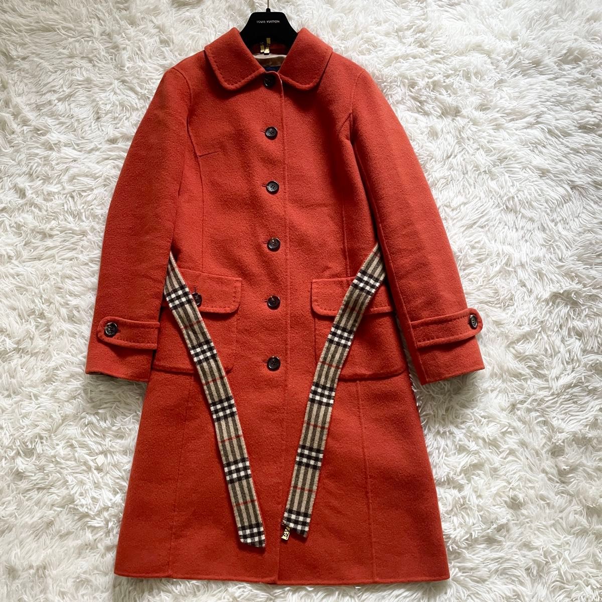 BURBERRY LONDON バーバリーロンドン コート ノバチェック 未使用級 BURBERRY LONDON バーバリーロンドン カシミヤ ロング