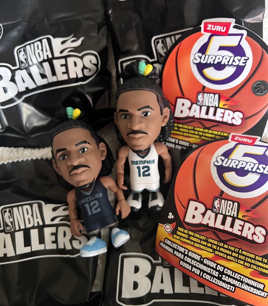 【希少】NBA BOLLERS 5サプライズ ジャモラント NBA Ballers series1 サプライズ5 ジャ モラント 2体セット