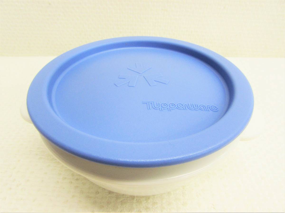 未使用品 TUPPERWARE タッパーウェア 蓋付 保存容器 密封容器 ラウンド ボール ボウル 食器類 キッチン用品 容量500ml プラスチック製 23_画像1