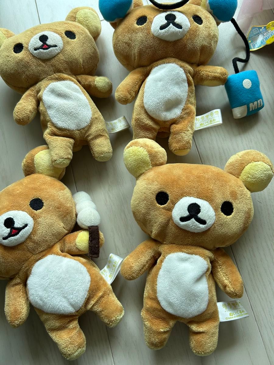 サンエックス リラックマ ぬいぐるみ パペット 白タグ レア 非売品 リラックマ ぬいぐるみ 白タグ 初期 レア マグネット パペット