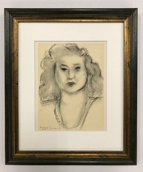 【特価】　≪　　アンリ・マチス　　≫　　リトグラフ【石版画】　　MADAME VAVA DYELOS　　1954年 　 HENRI MATISSE