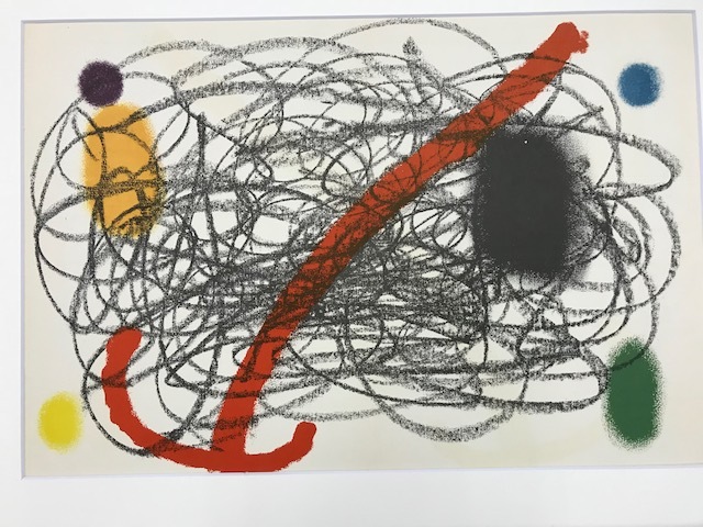 【特価】　≪　　 　ミロ　 　　≫　　オリジナルリトグラフ【石版画】　ⅩⅩⅡ　　1956年　　JOAN　MIRO　　DERRIERE　LE　MIROIR