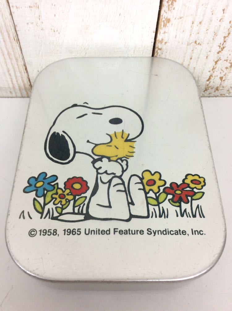  Showa Retro that time thing [ SNOOPY Snoopy aluminium lunch box ] secondhand goods Vintage