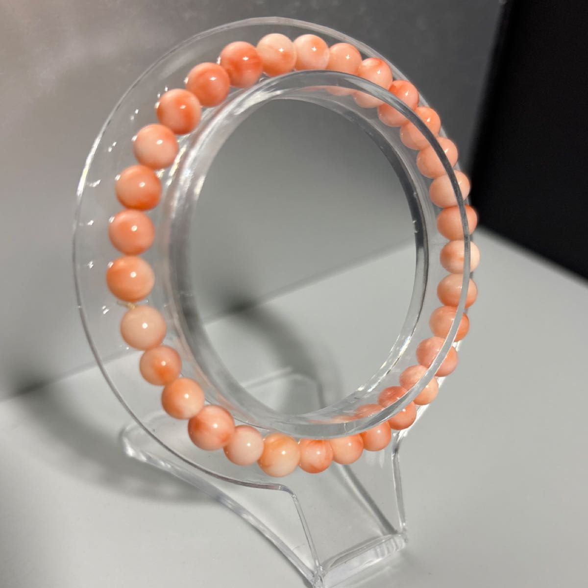 ハ*ピ様 ♦桃色珊瑚 ブレスレット 深海 宝石珊瑚 宝飾品 貴金属 コレクション 天然染め無し「深海桃色珊瑚ブレスレット」珠5 8mm|Yahoo