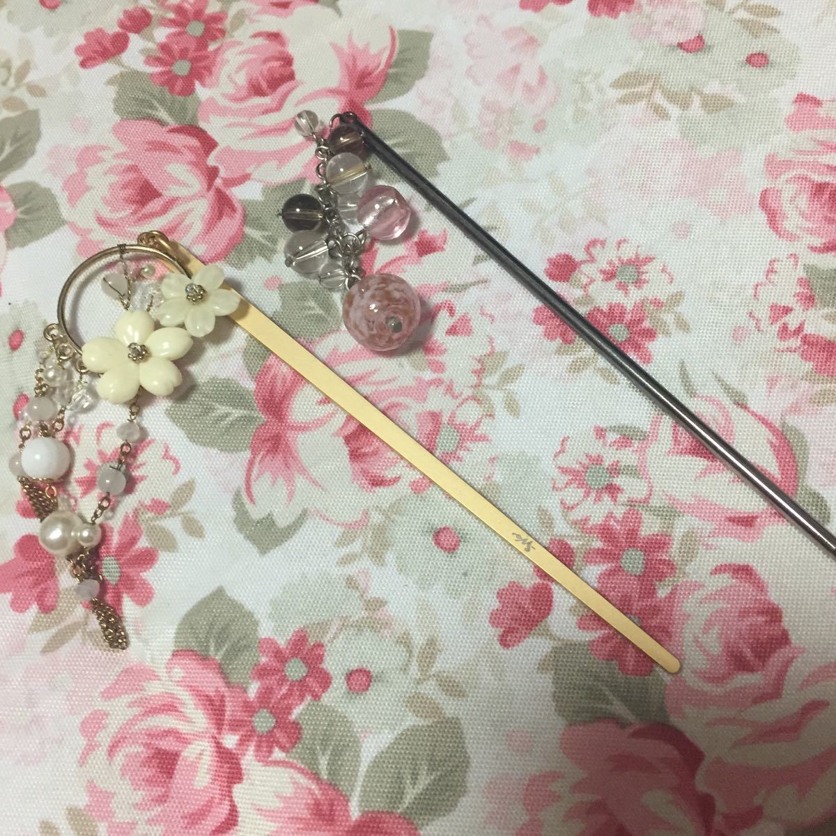 ヤフオク! - かんざし屋wargo ワーゴ かんざし2本セット とんぼ玉...