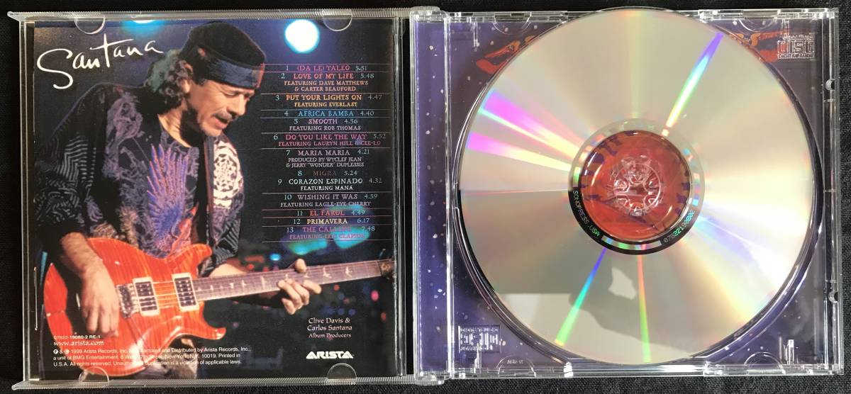 CD / Santana / サンタナ / Supernatural / Arista 07822-19080-2 / 1999 / [USA盤] _画像4