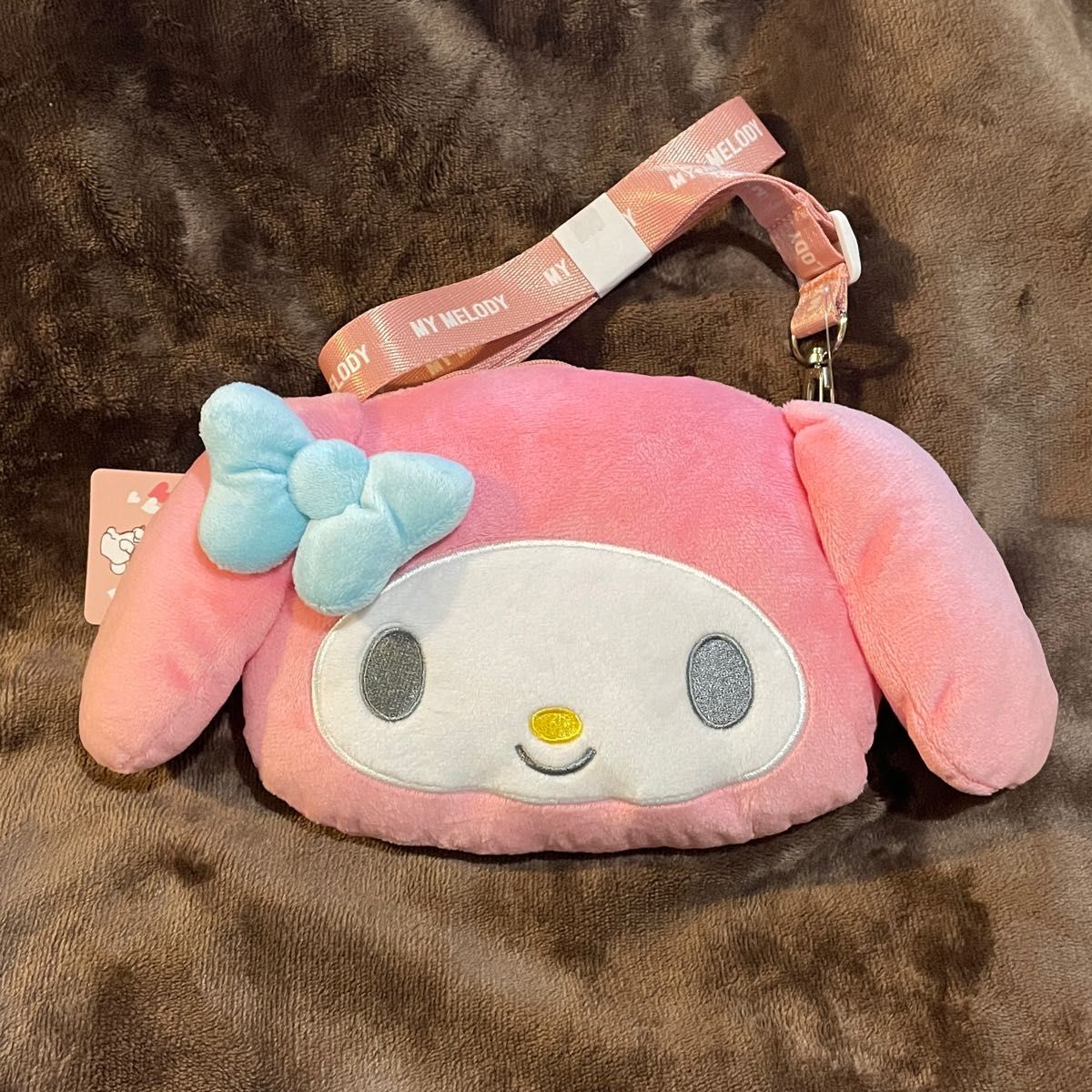 マイメロディ ロリータ ぬいぐるみポシェット 新品タグ付き サンリオ マイメロディ ビッグフェイスポシェット