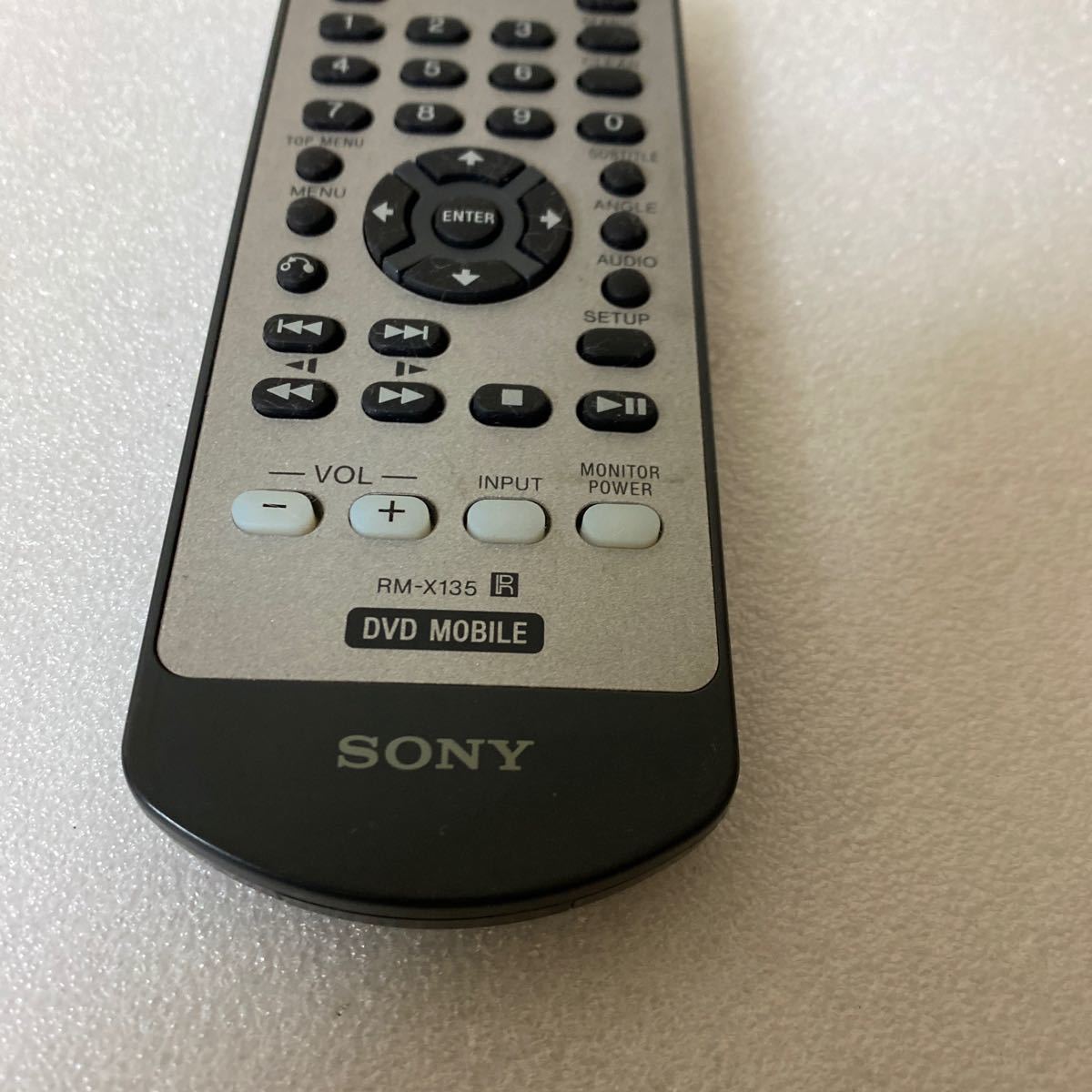 SONY Sony RM-X135 DVD MOBILE audio for remote control operation not yet verification Junk free shipping 