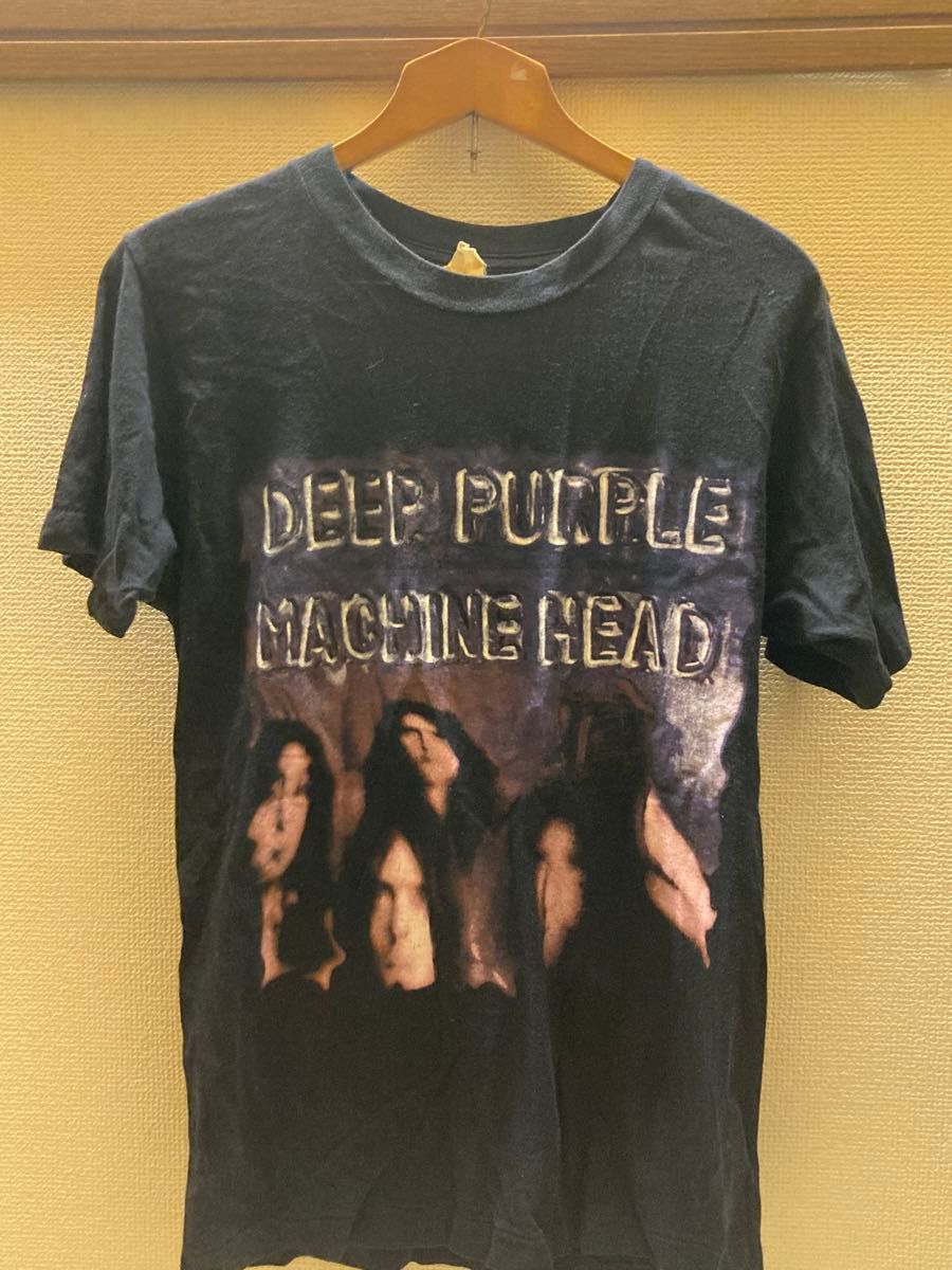 90s DeepPurple ディープパープル ビンテージ 黒Tシャツ シングル 90s ディープパープル vintage 黒T シングルスティッチ バンドT