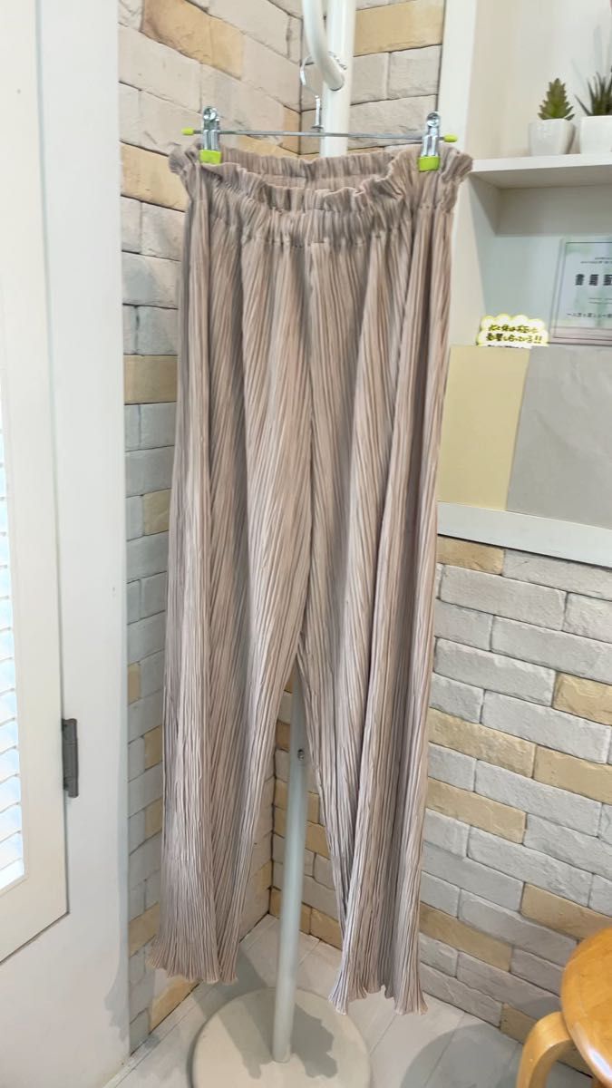 ウエストゴムパンツ ワイドパンツ ストレッチパンツ 春夏パンツ ゆったりパンツ ガウチョパンツ ワッシャーパンツ パンツ春夏