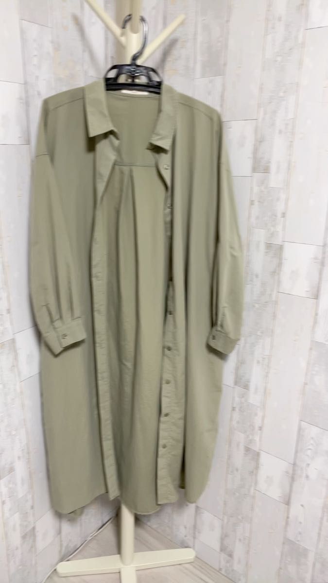 ロングシャツ 薄手ロングコート 長袖ロングカーディガン オーバーサイズシャツ ロングカーディガン ゆったり 春夏カーディガン未使用