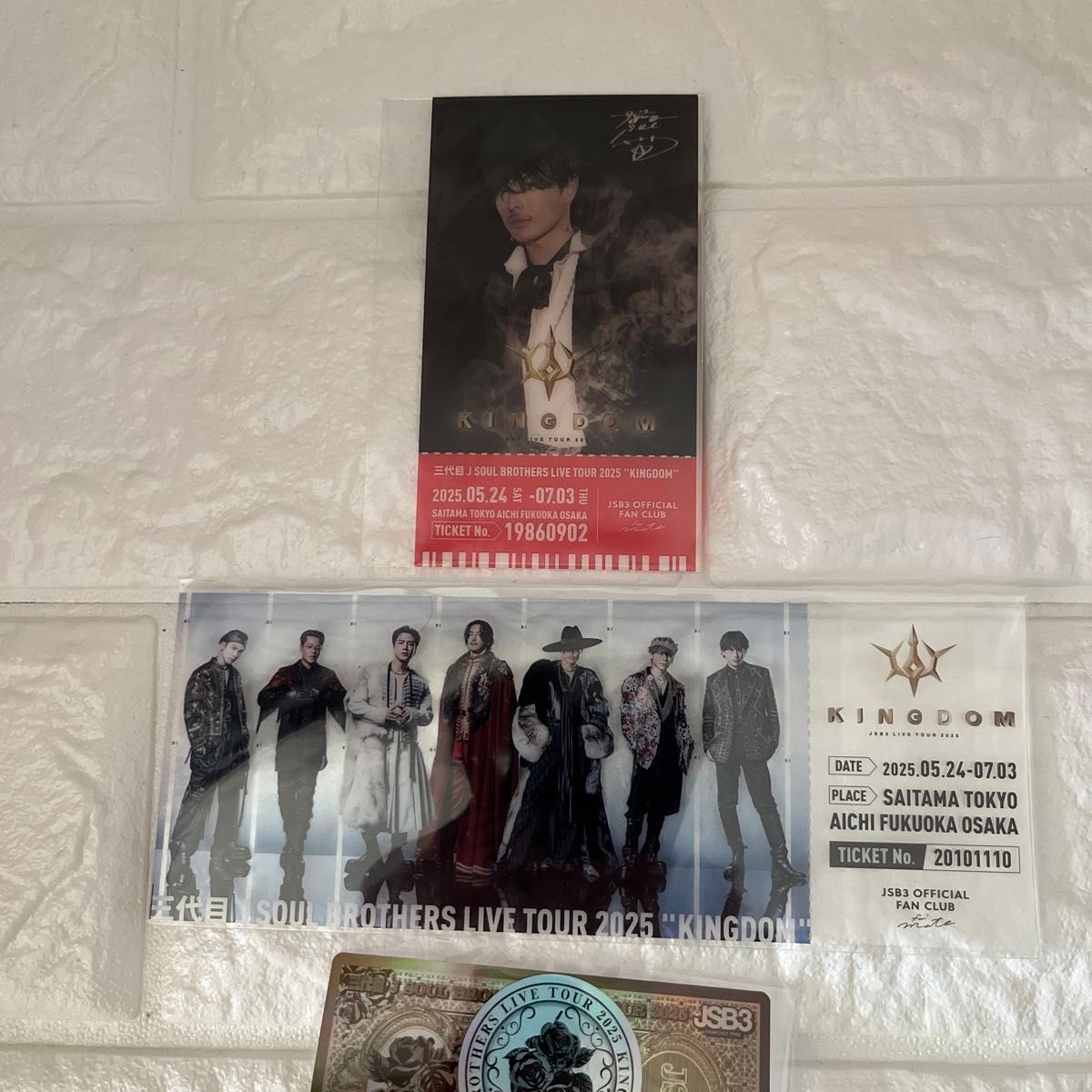 KINGDOM クリアピクチャーチケット 今市隆二 オーロラステッカー KINGDOM クリアピクチャーチケット 今市隆二 オーロラステッカー