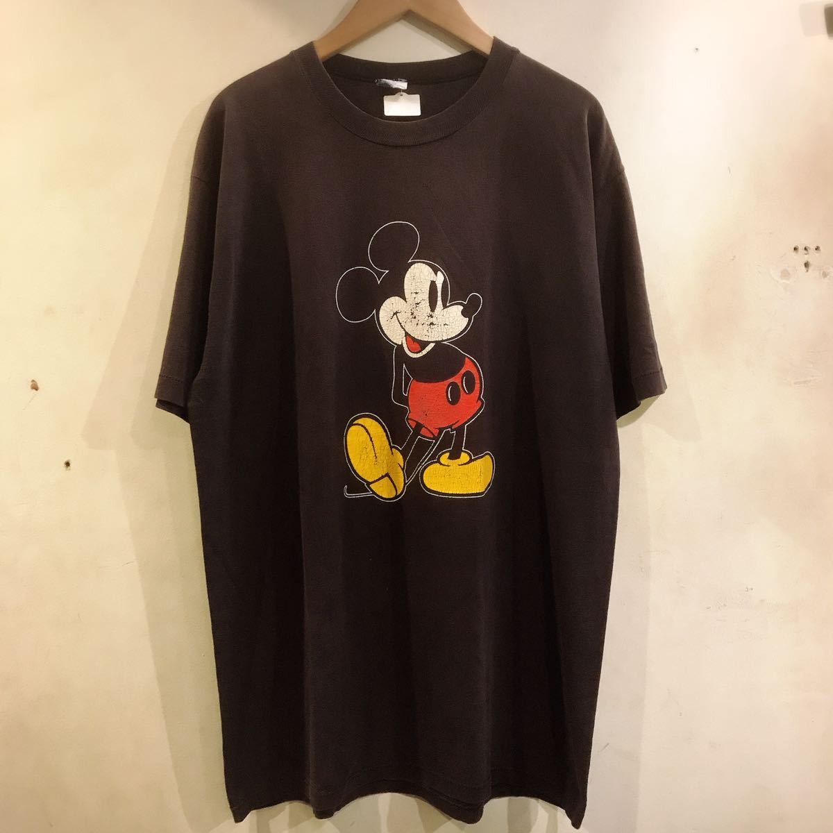 11900円 誠実 希少 90's Mickey Mouse 大判 ヴィンテージ Tシャツ